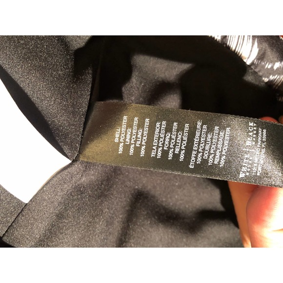 WHITE/BLACK Black and White Puffer Jacket.  New Condition.  Size Small - Picture 8 of 8